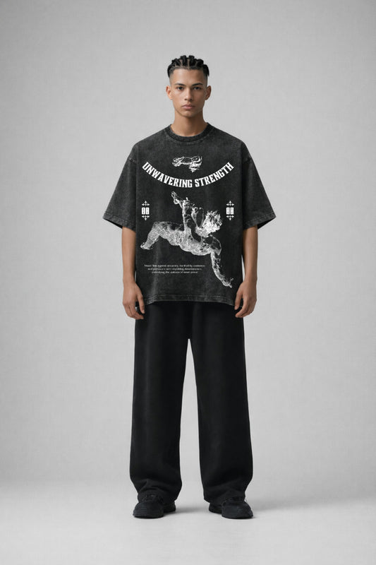 Unwavering Strength Designed Vintage Oversized T-shirt