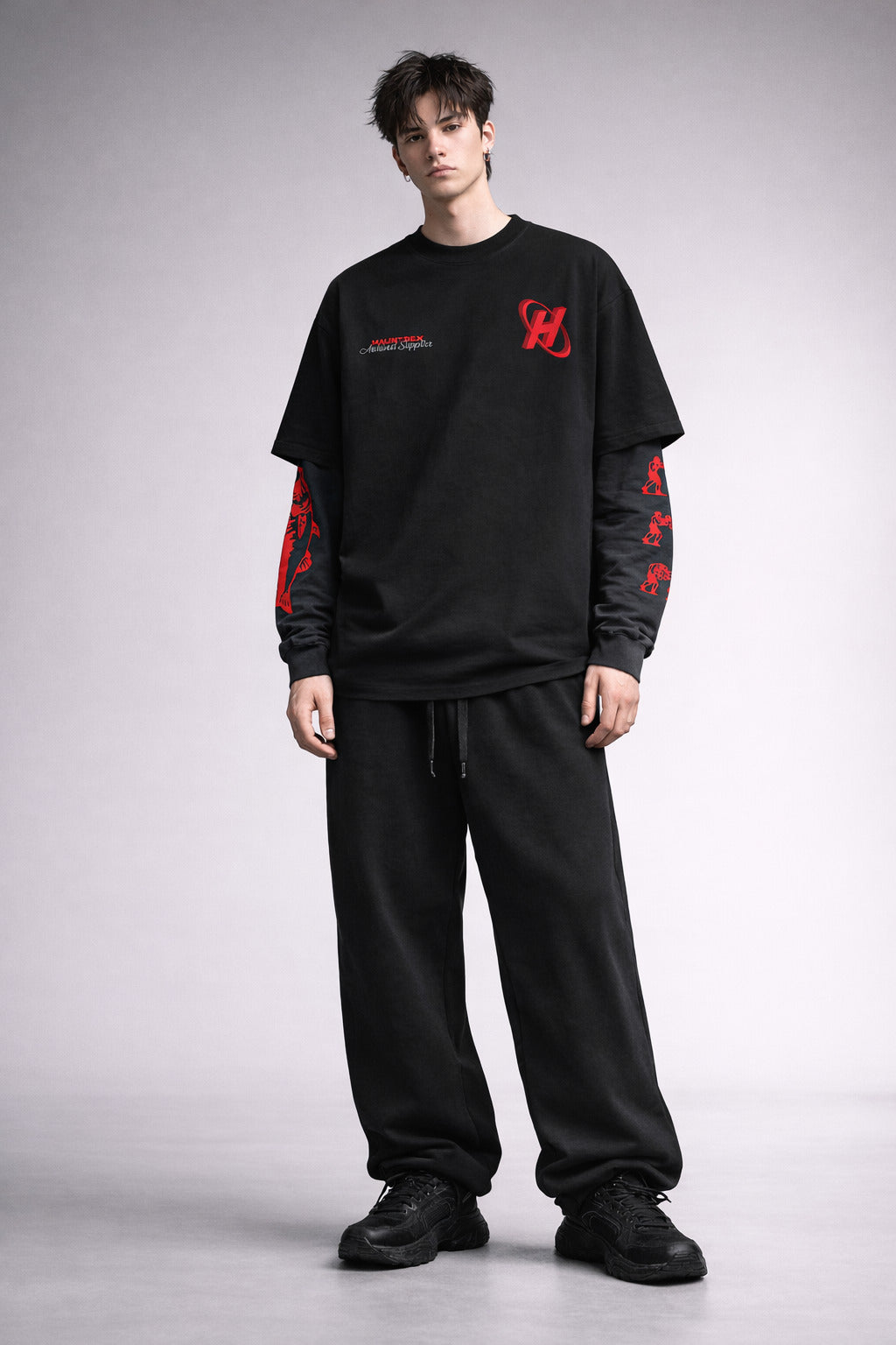 Hauntrex Gasoline B&G LS Oversized Tee