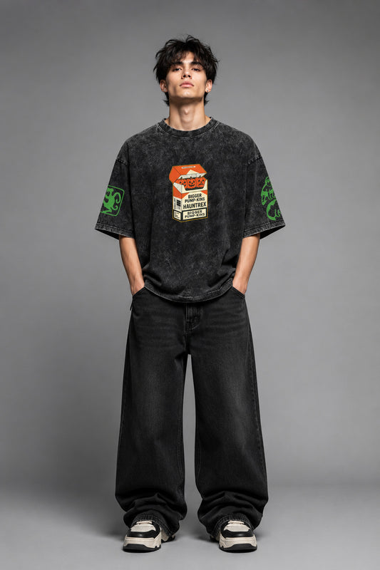 Hard Knocks Designed Vintage Oversized T-shirt