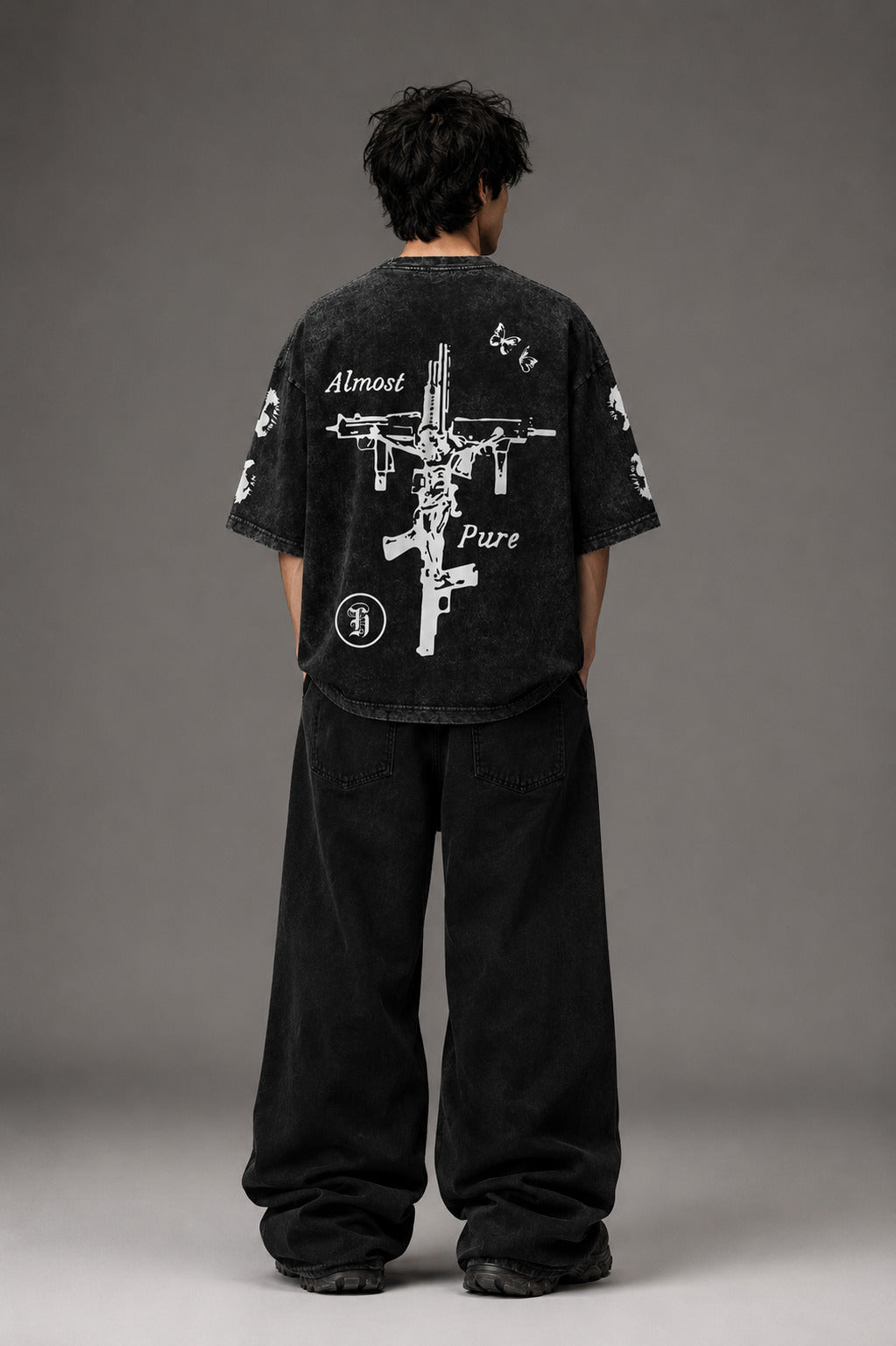 Almost Pure Designed Vintage Oversized Tee