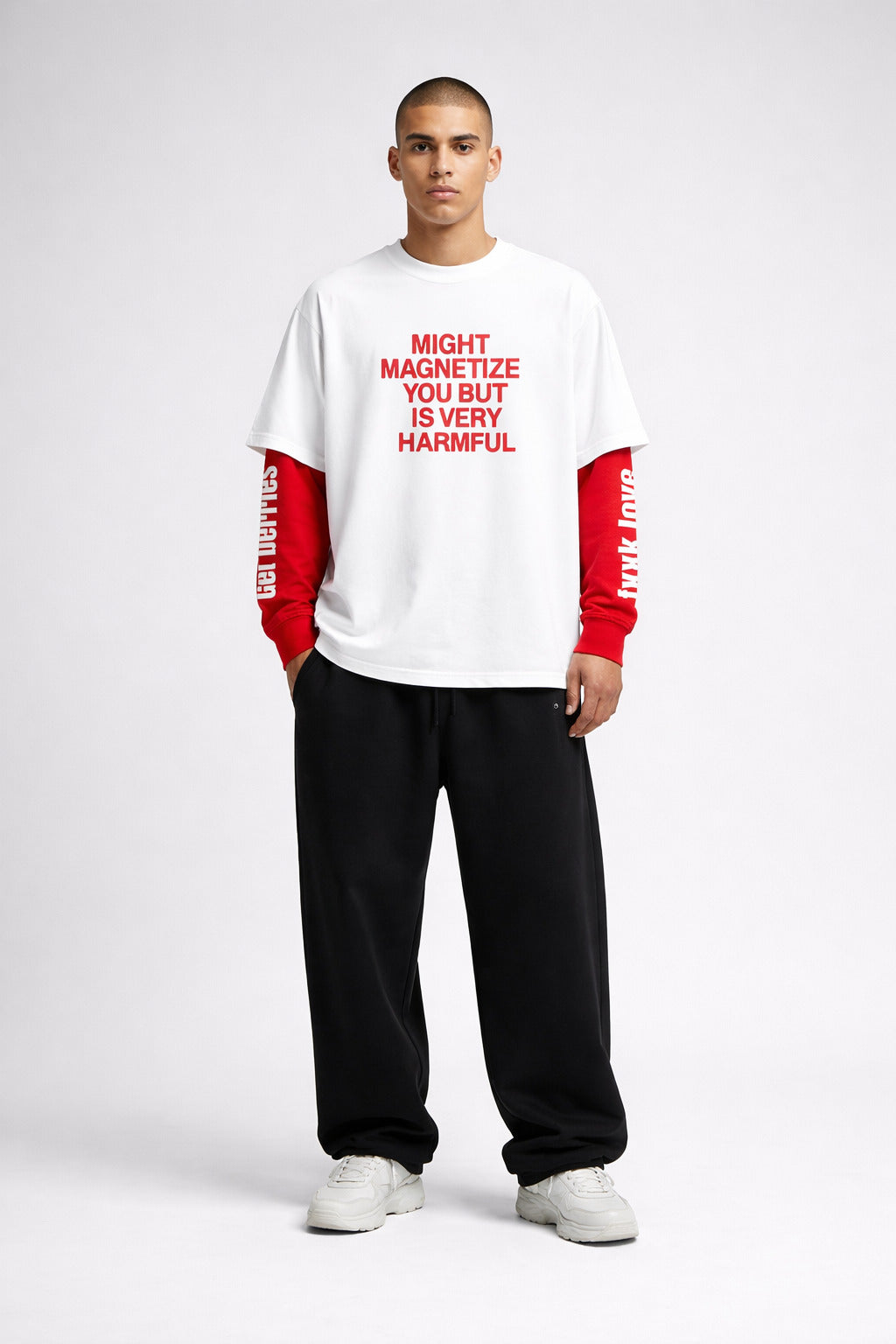 Hazardous Berry W&R LS Oversized Tee