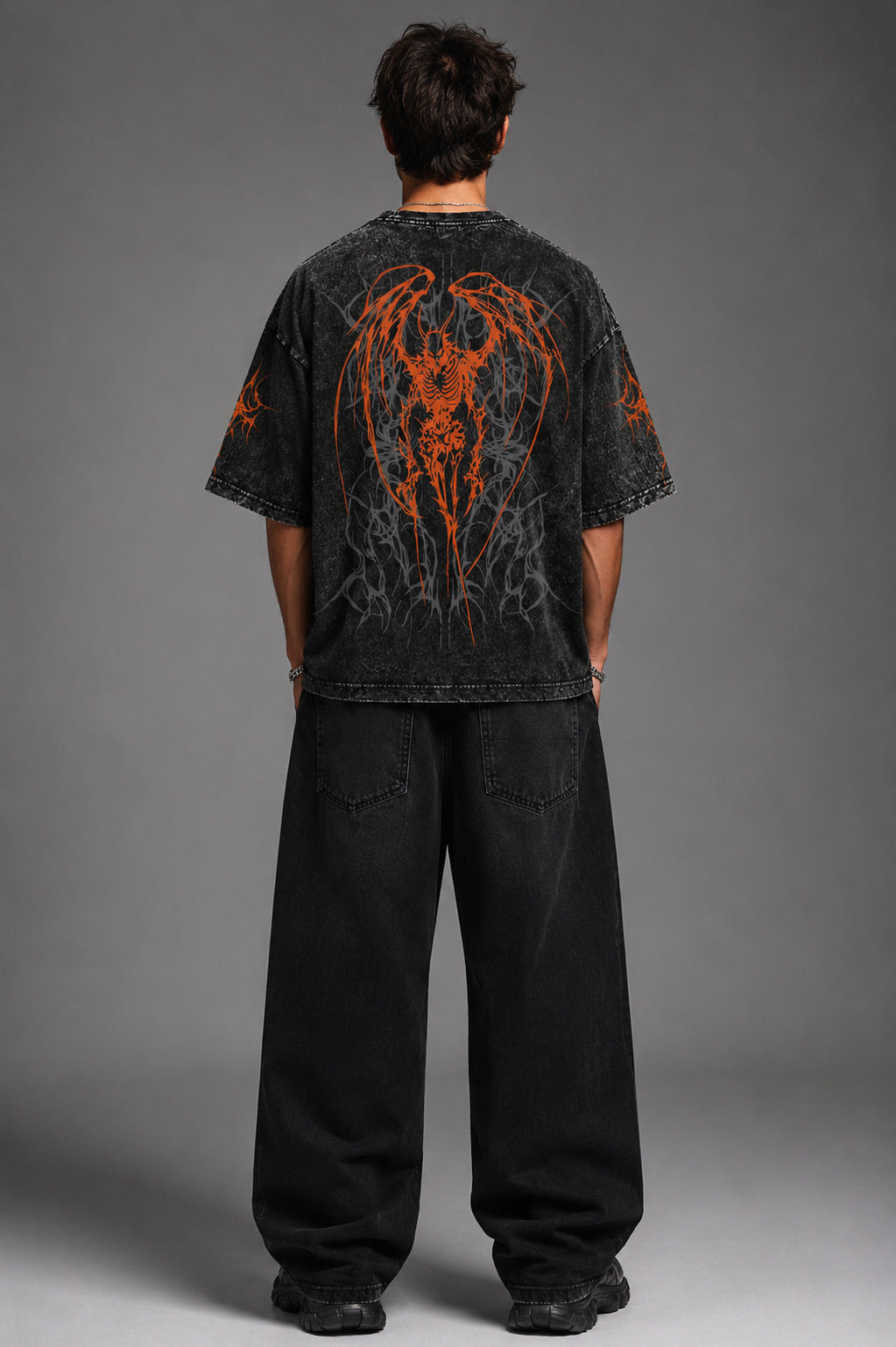 Encrypted Soul Designed Vintage Oversized T-shirt