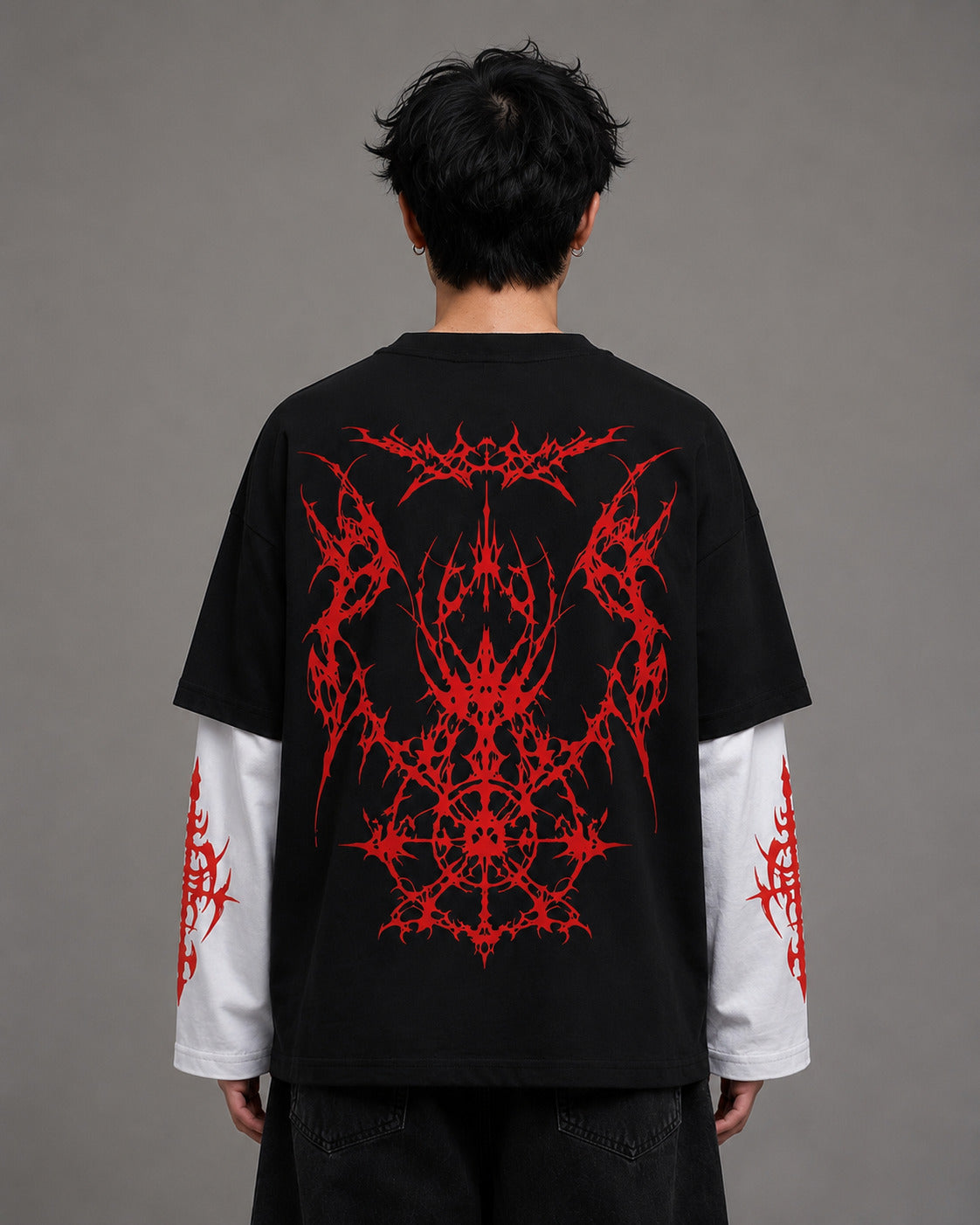 Blessed by Damage Designed Oversized Long Sleeve T-shirt