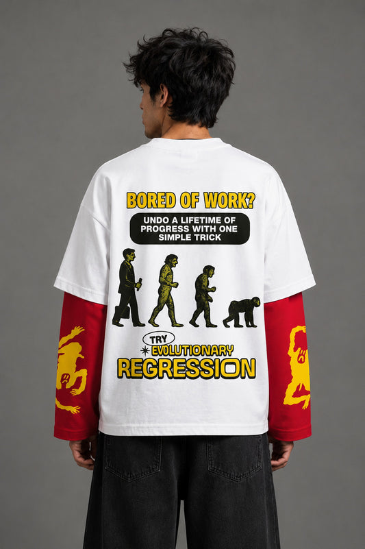 Bored Of Work W&R LS Oversized Tee