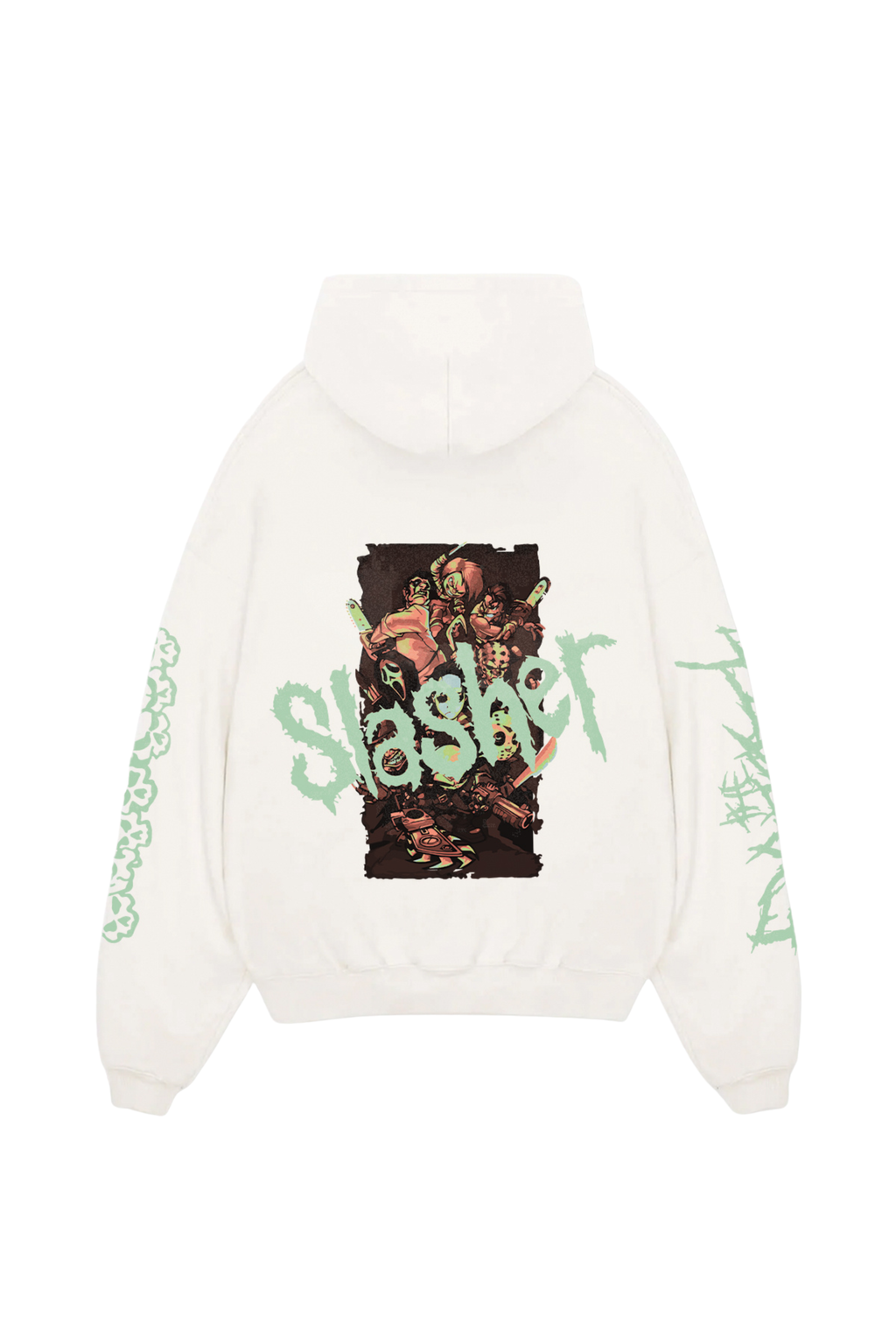 Slasher Designed Oversized Hoodie