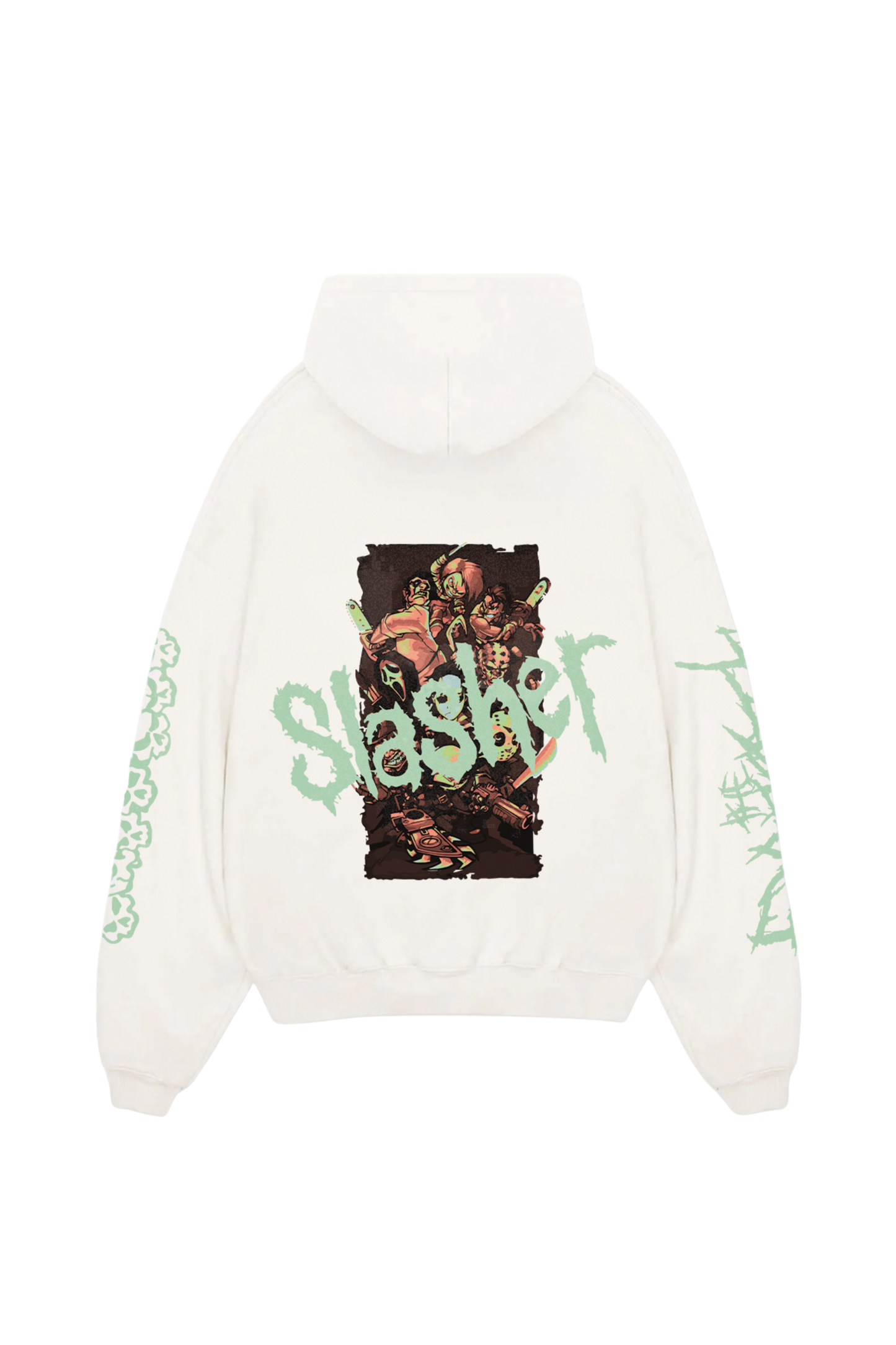 Slasher Designed Oversized Hoodie