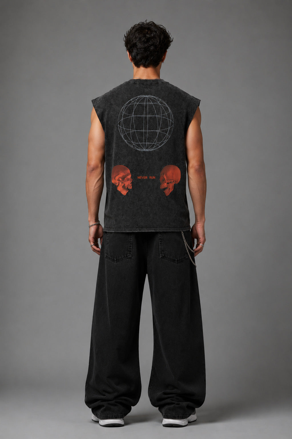 Never Run Designed Vintage Oversized Tank