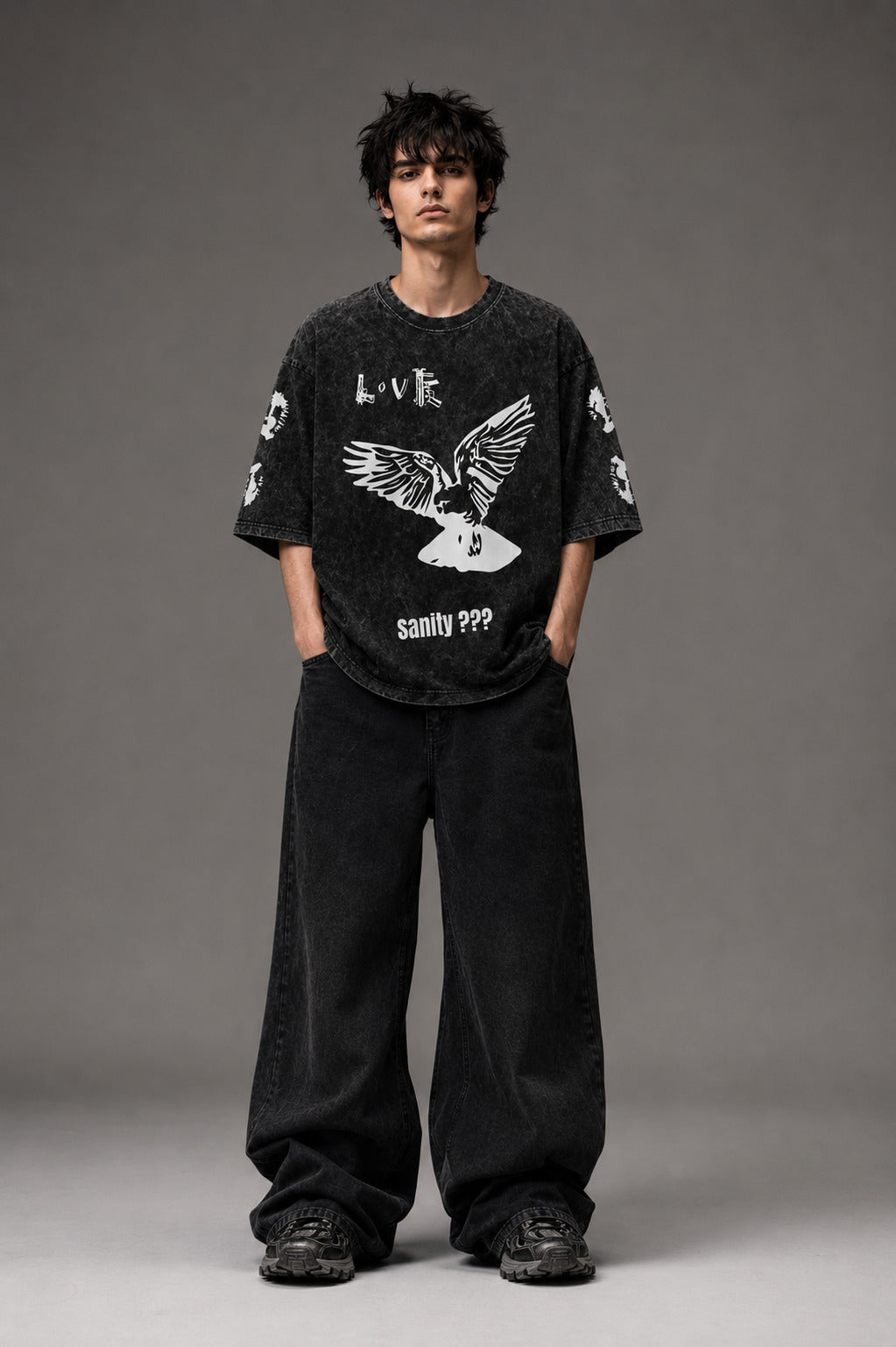 Almost Pure Designed Vintage Oversized Tee