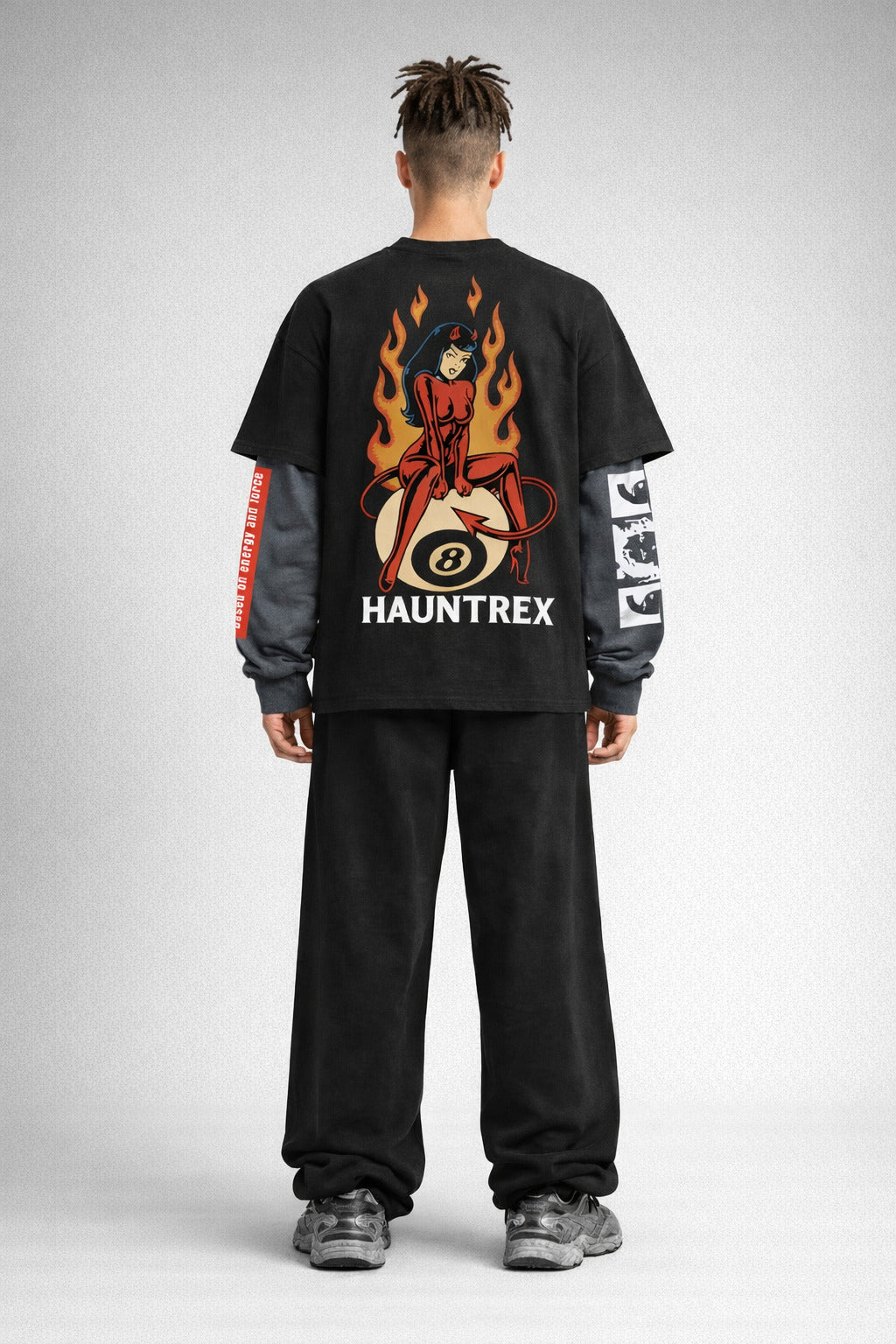 Hooked On Cherry B&G LS Oversized Tee