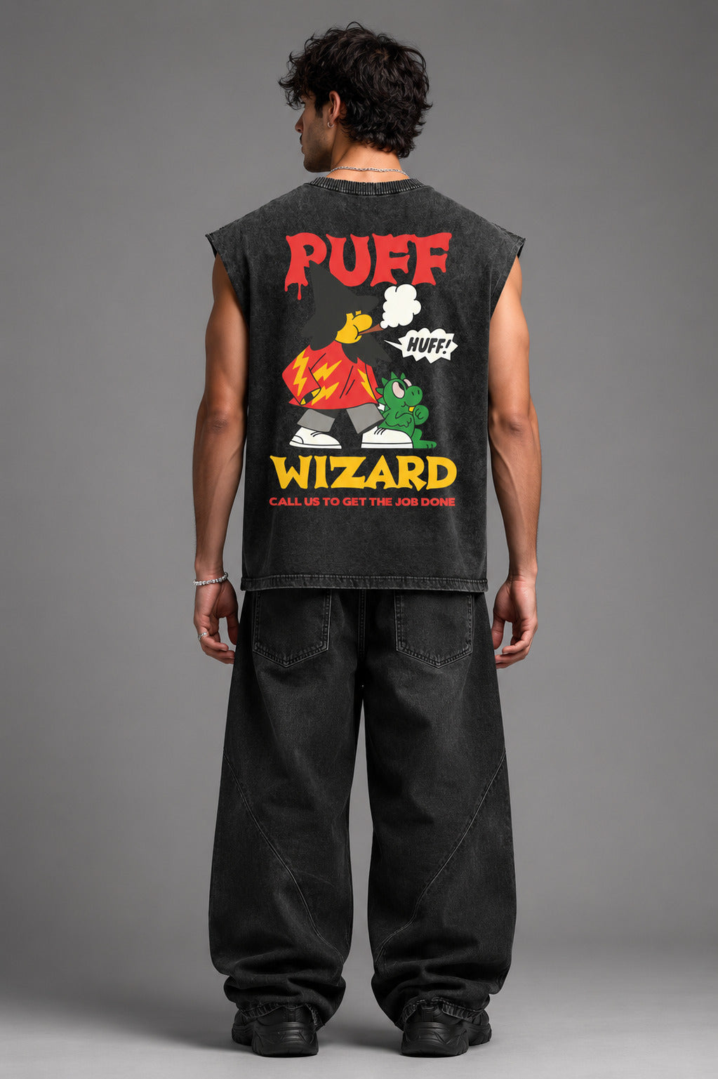 Puff Wizard Vintage Oversized Tank