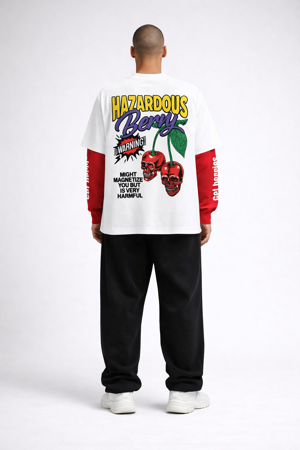 Hazardous Berry W&R LS Oversized Tee