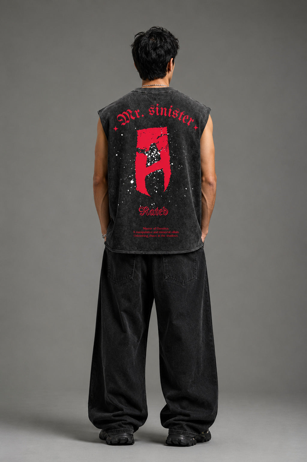 Mr. Sinister Designed Vintage Oversized Tank