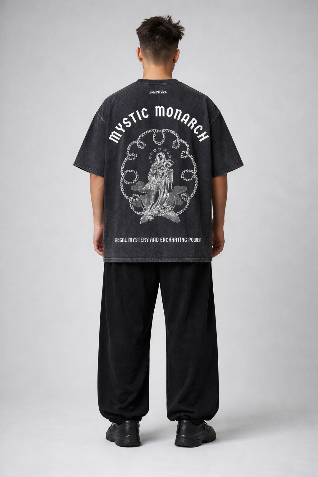 Mystic Monarch Designed Vintage Oversized T-shirt