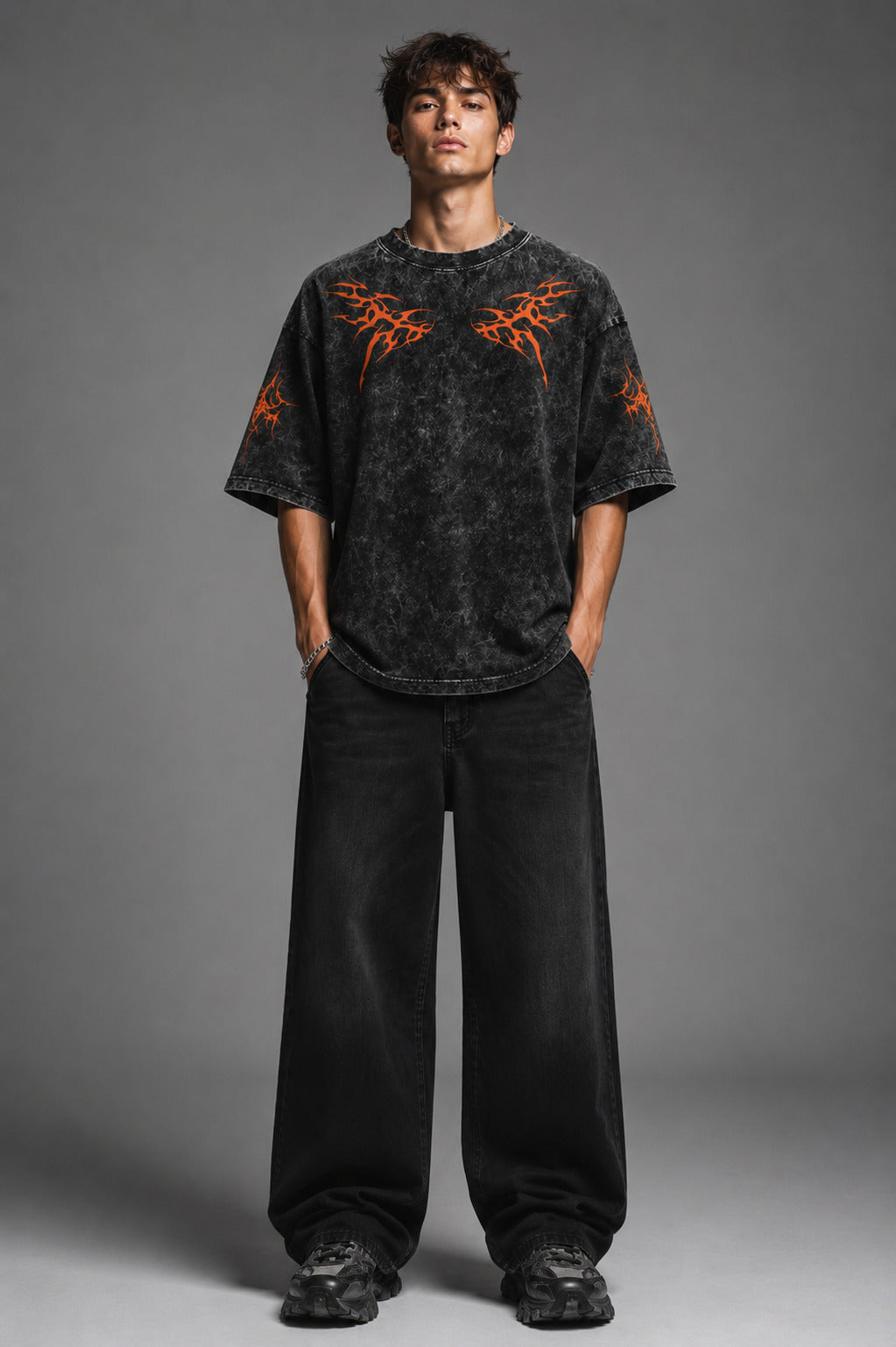 Encrypted Soul Designed Vintage Oversized T-shirt