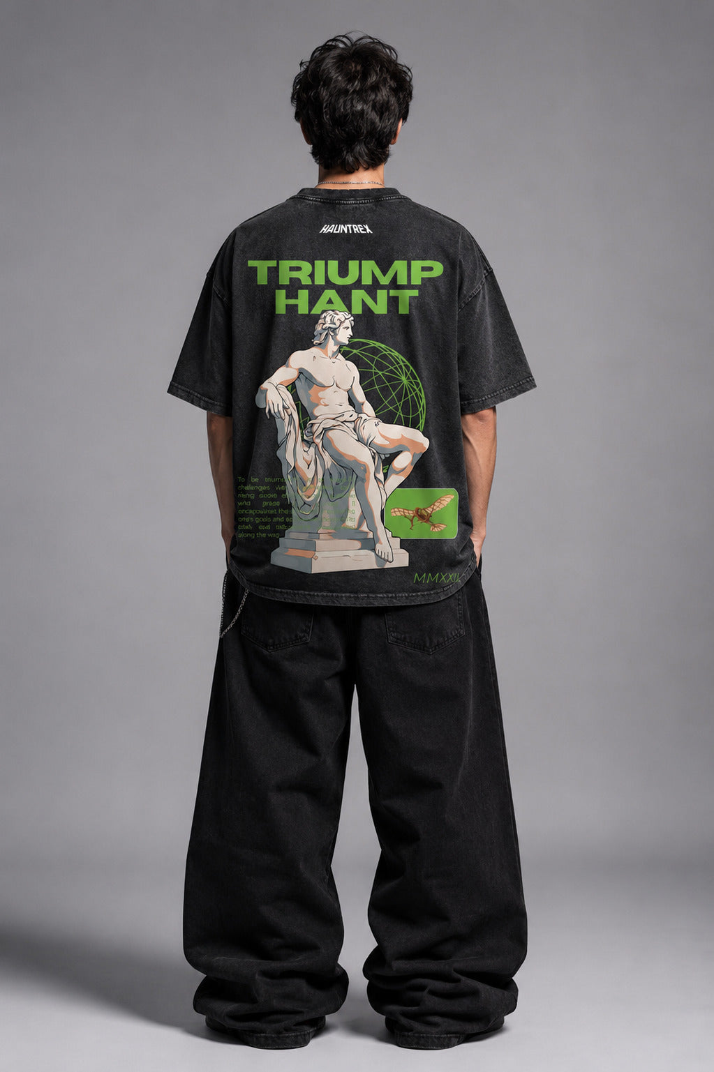 Triumphant Designed Vintage Oversized T-shirt