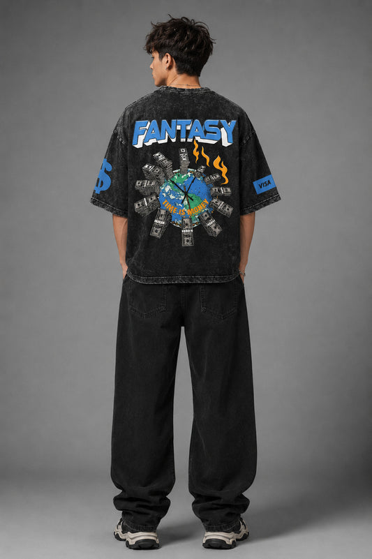 Big Checks Designed Oversized T-shirt