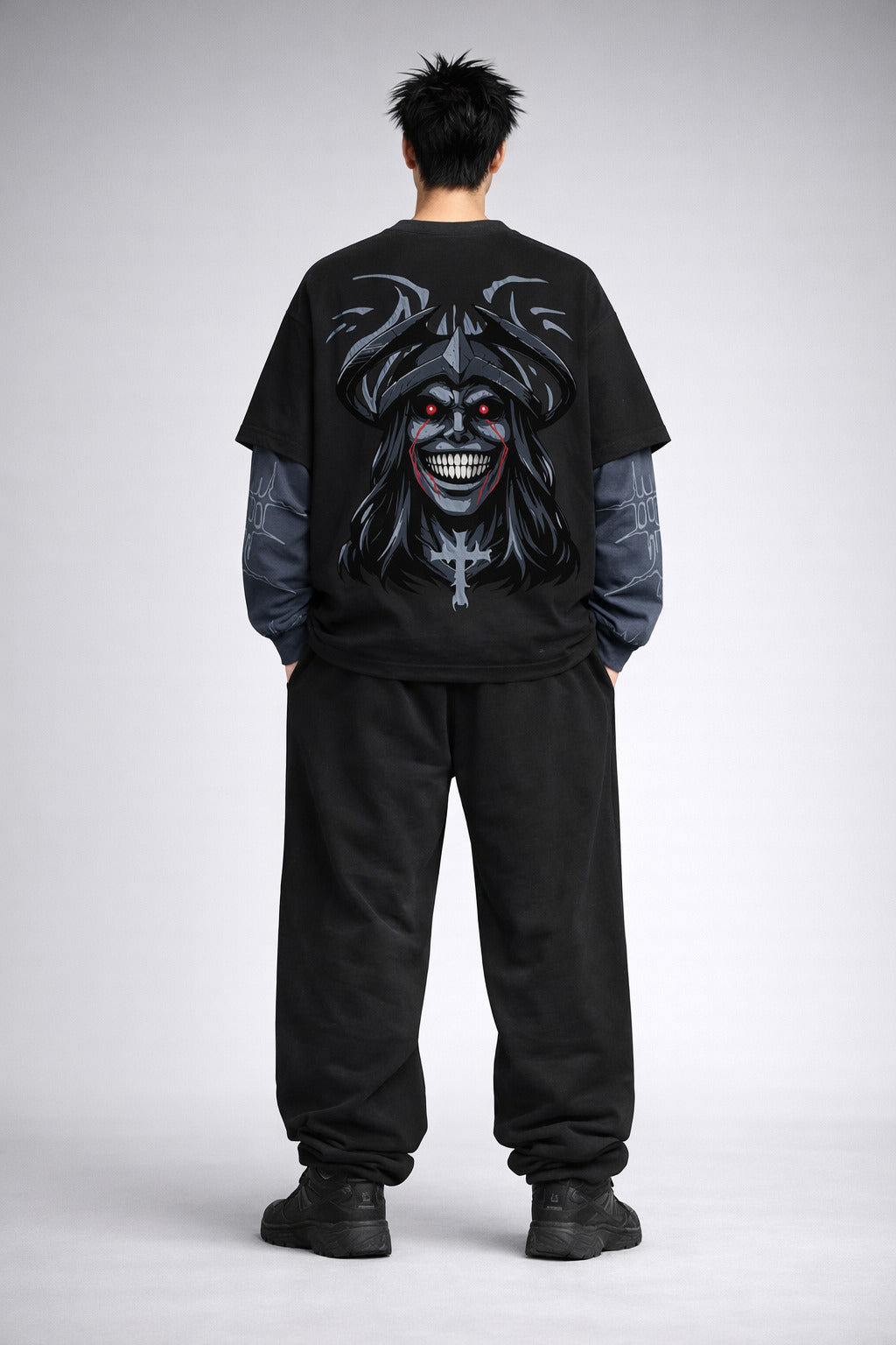 Solo Leveling Designed B&G Oversized Long Sleeve T-shirt