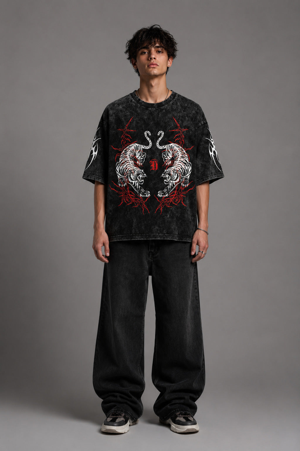 Serpent Clash Oversized Tee