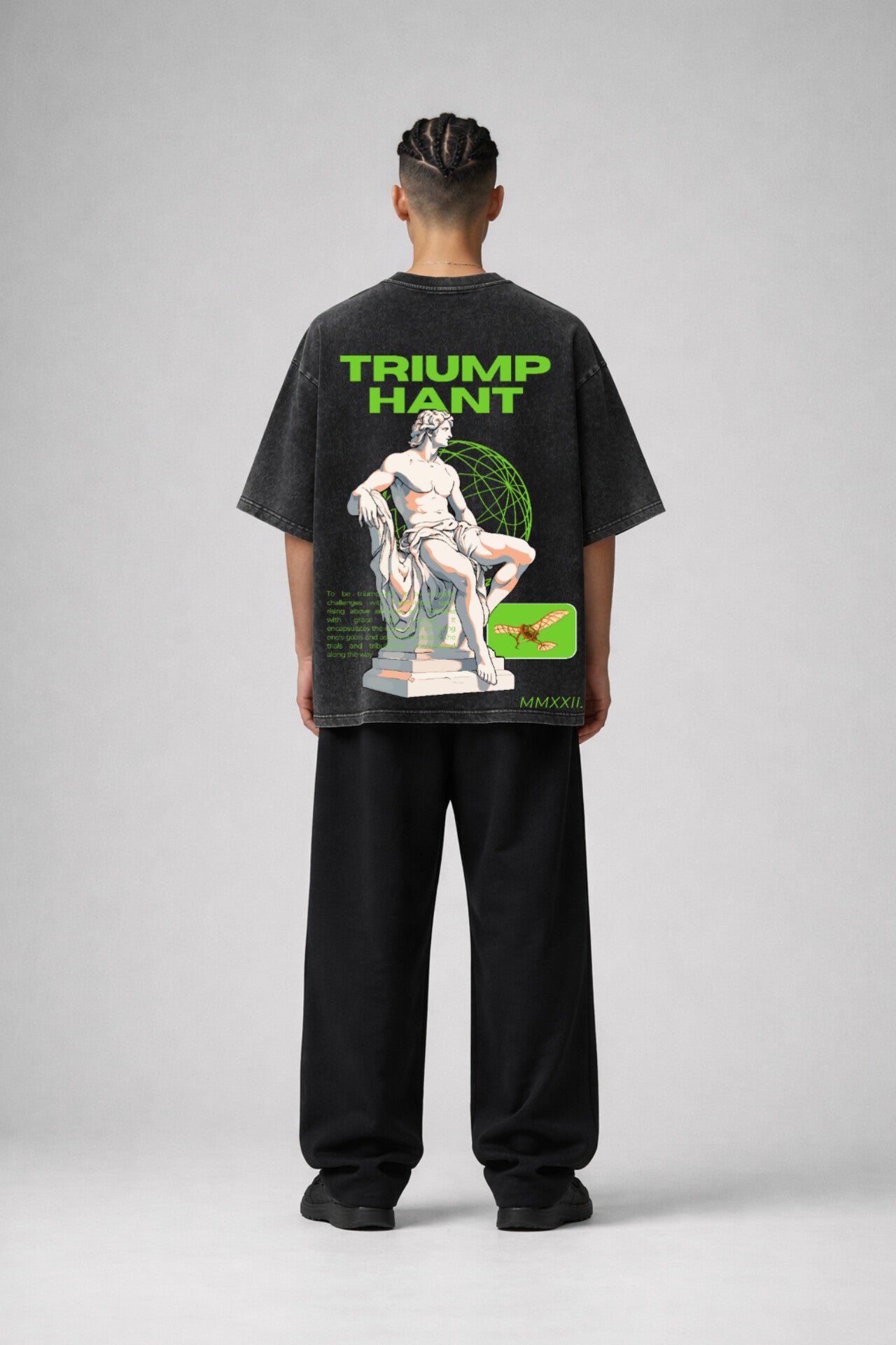 Triumphant Designed Vintage Oversized T-shirt
