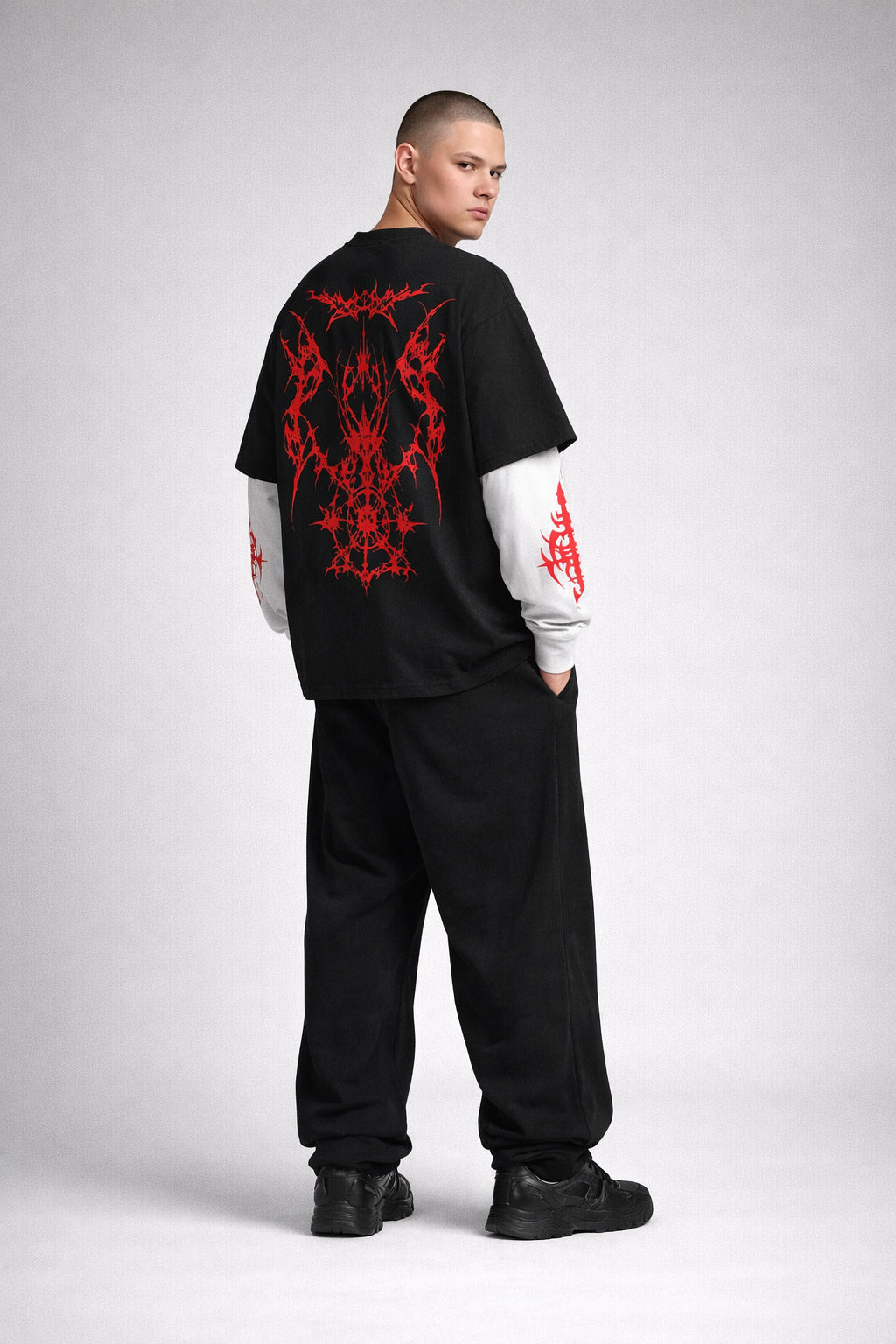 Blessed by Damage Designed Oversized Long Sleeve T-shirt