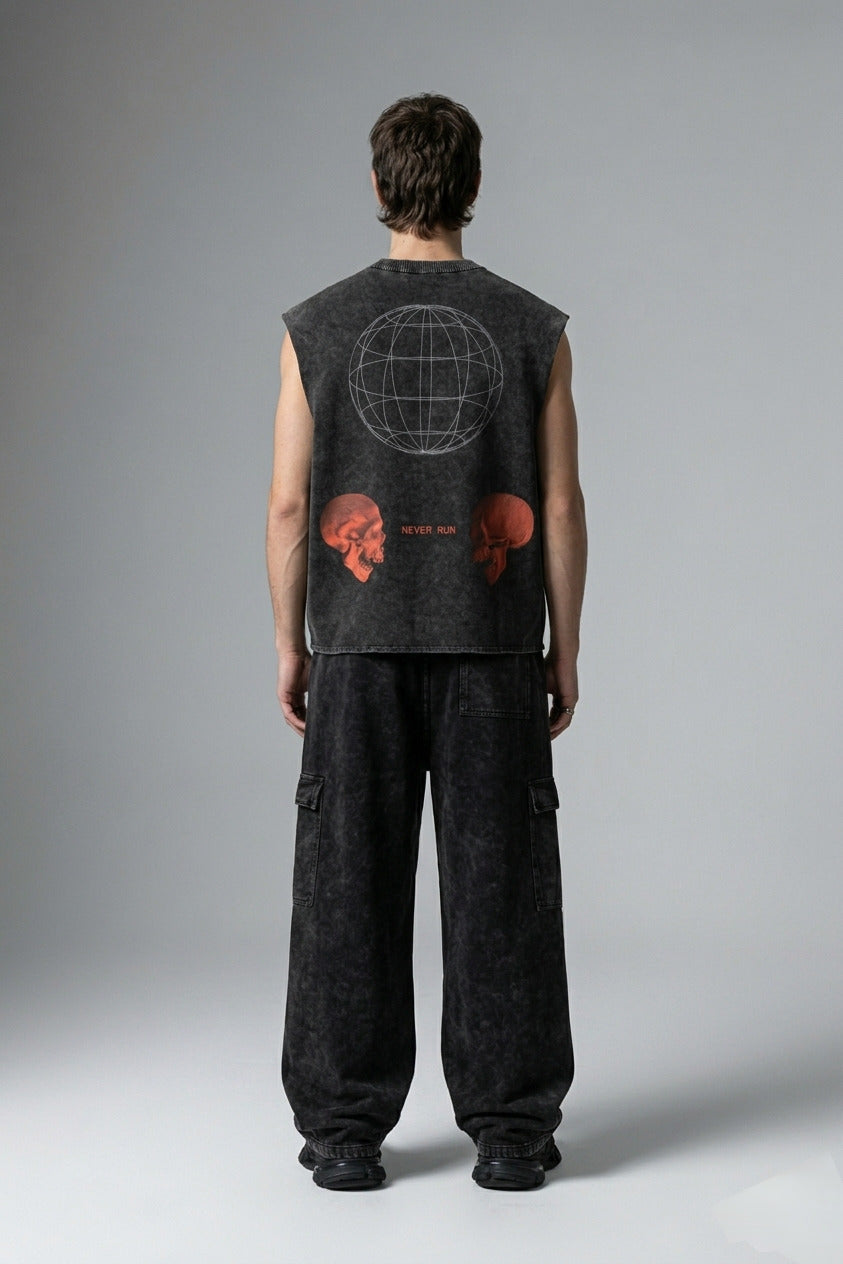 Never Run Designed Vintage Oversized Tank