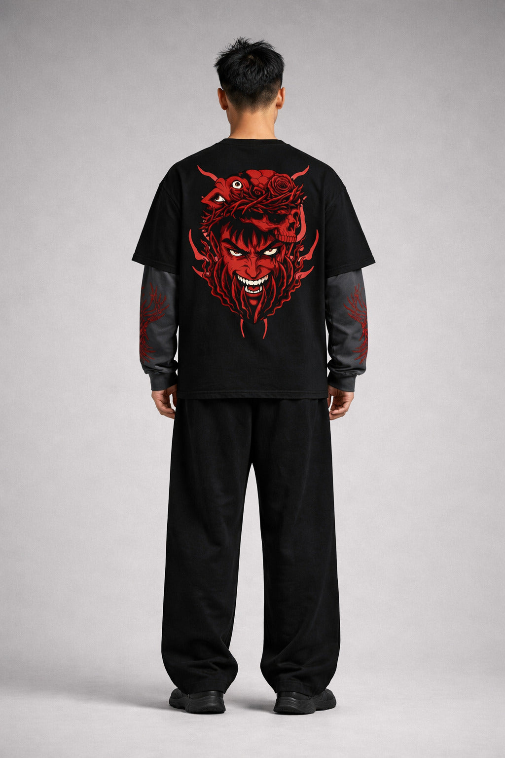 Berserk Designed B&G Oversized Long Sleeve T-shirt