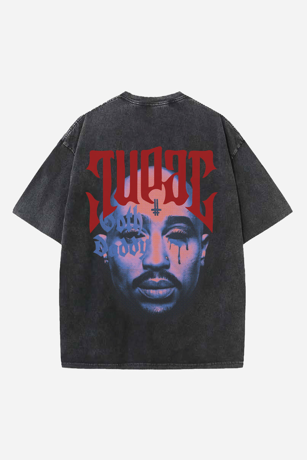 Tupac Designed Vintage Oversized T-shirt – Hauntrex