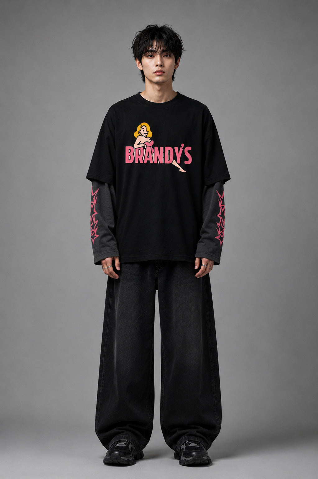 Dirty Money B&G LS Oversized Tee