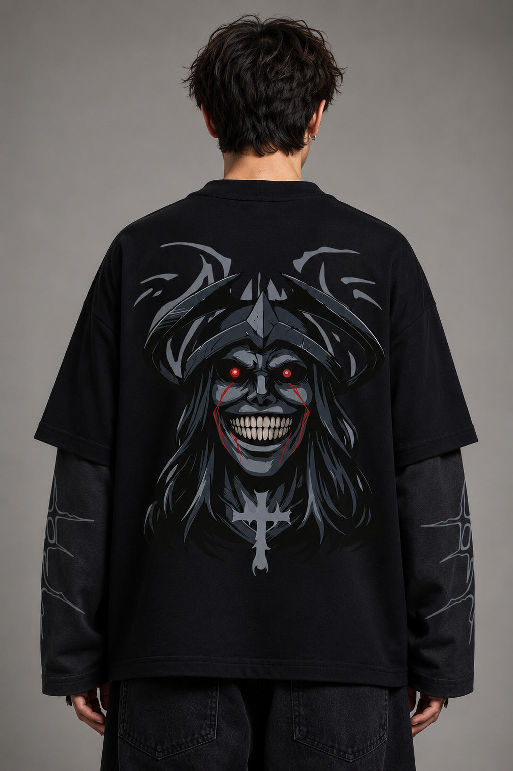 Solo Leveling Designed B&G Oversized Long Sleeve T-shirt