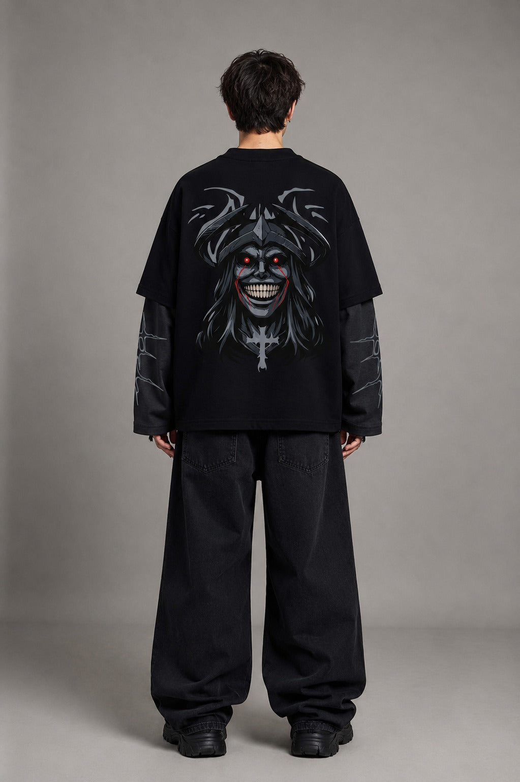 Solo Leveling Designed B&G Oversized Long Sleeve T-shirt