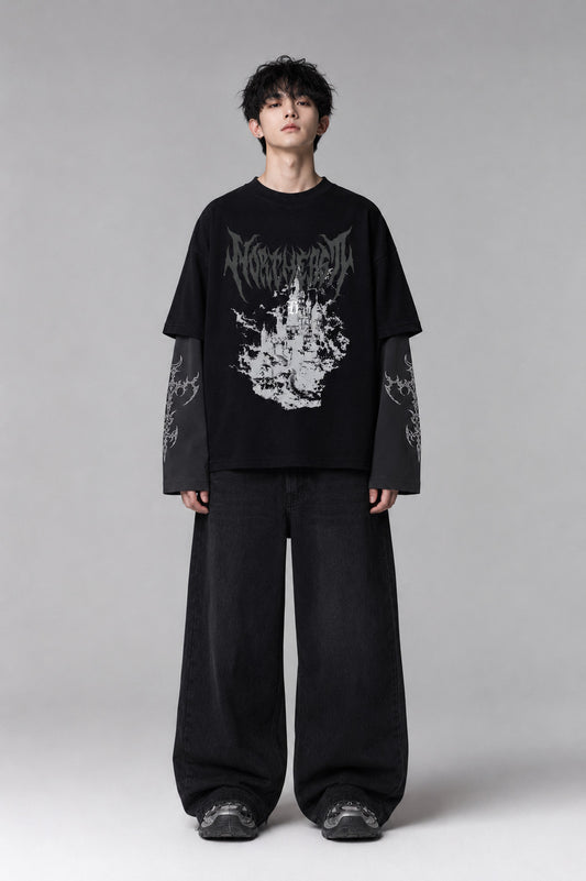 Cursed Citadel LS Oversized  Tee