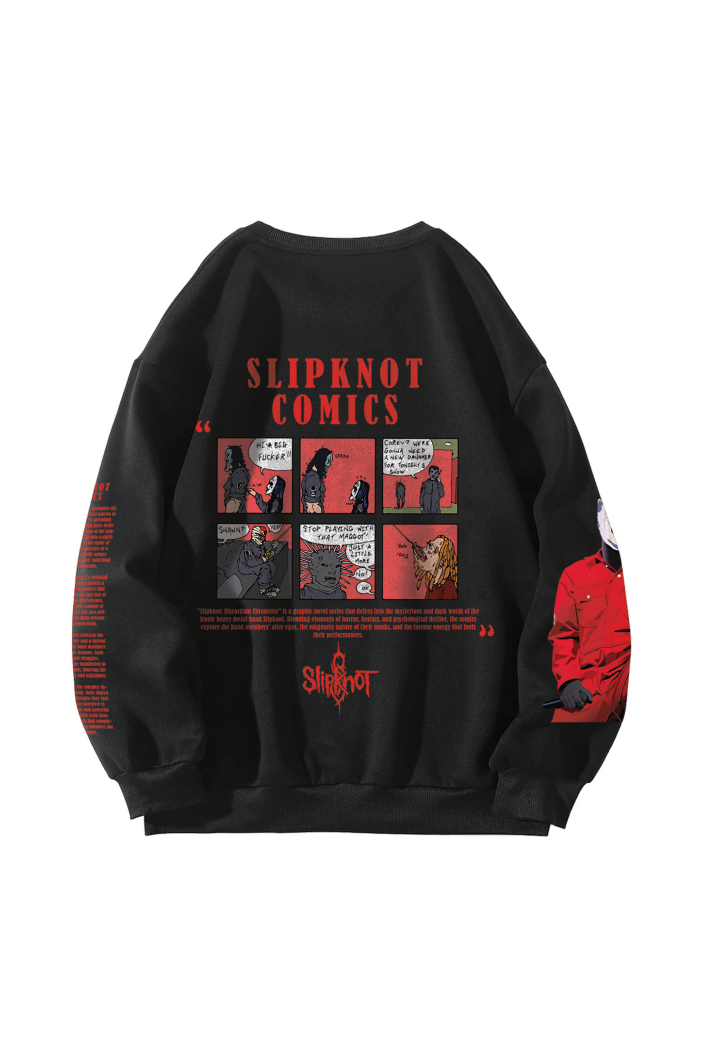 Slipknot Designed Oversized Sweatshirt