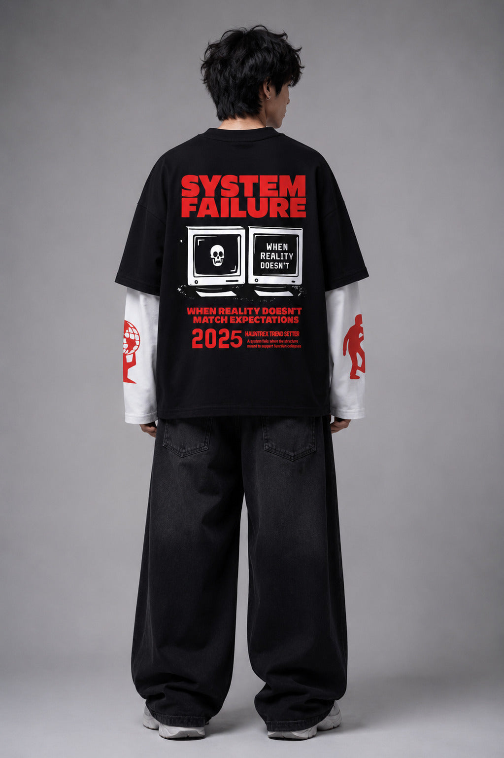 Cancel Culture B&W LS Oversized Tee