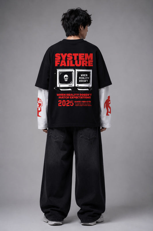 Cancel Culture B&W LS Oversized Tee