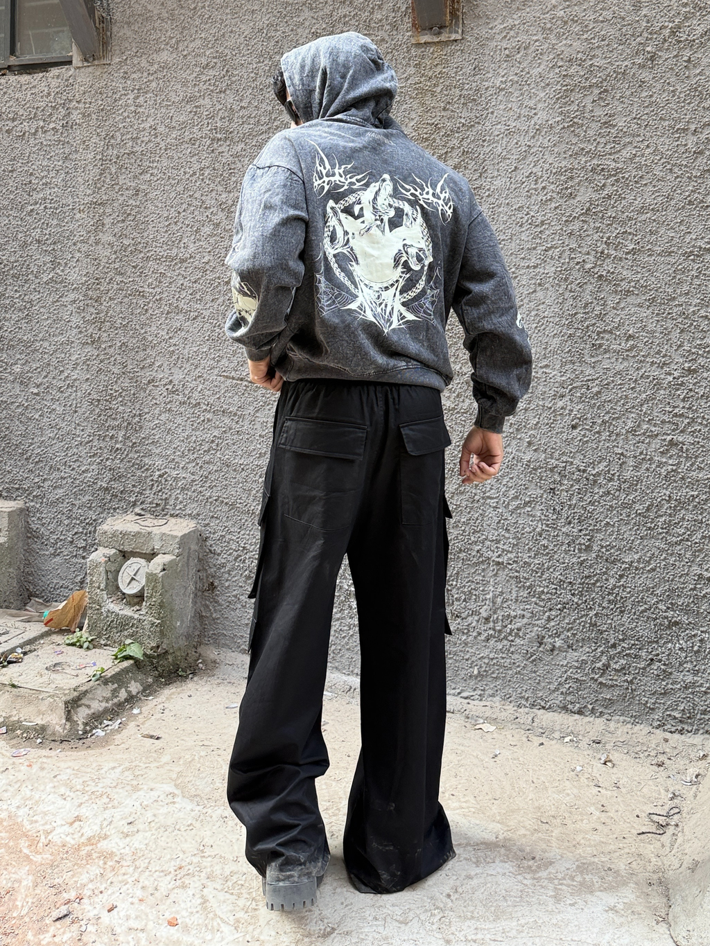 Hell Hounds Designed Oversized Hoodie