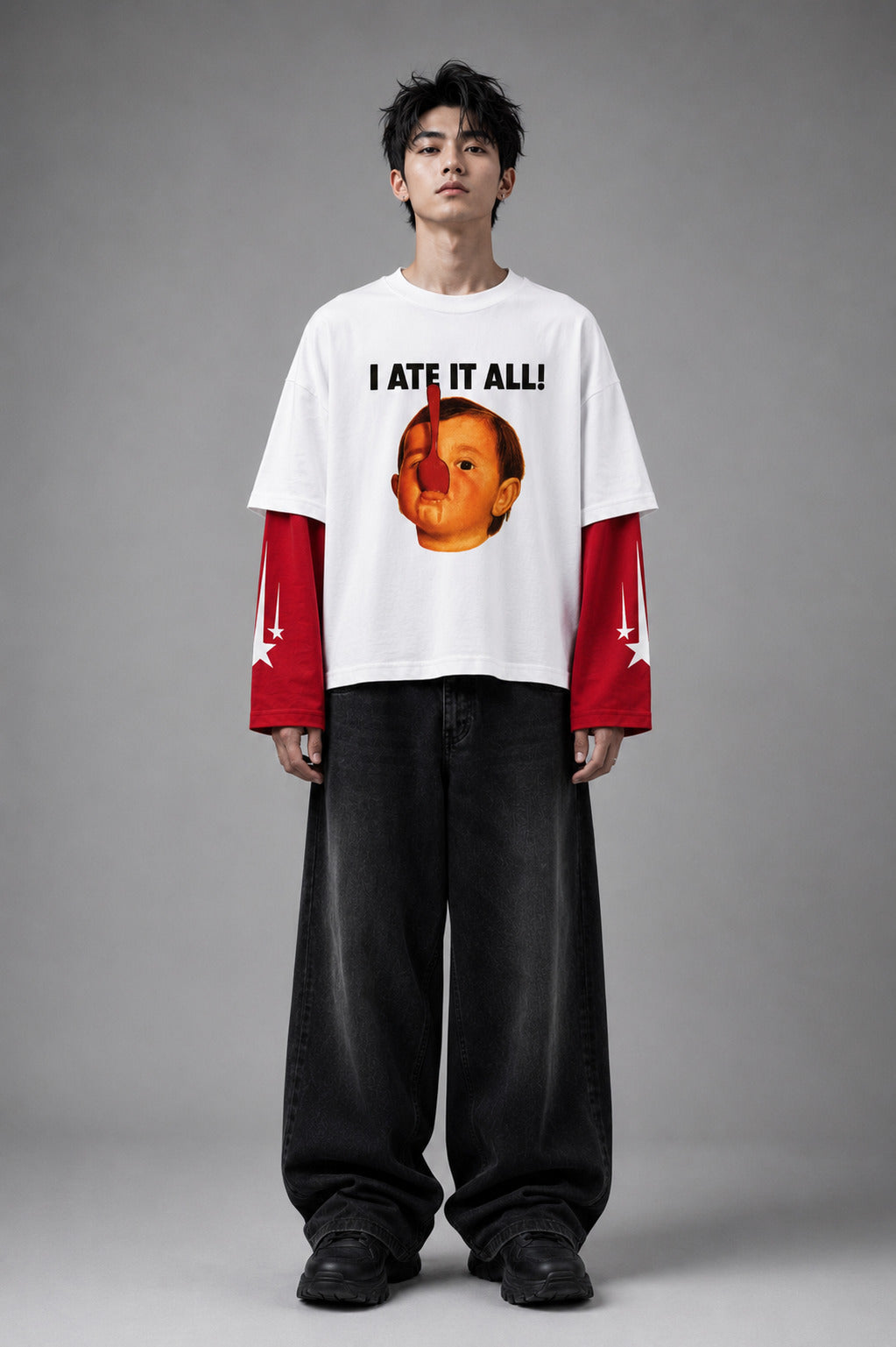 Of The Beast W&R LS Oversized Tee
