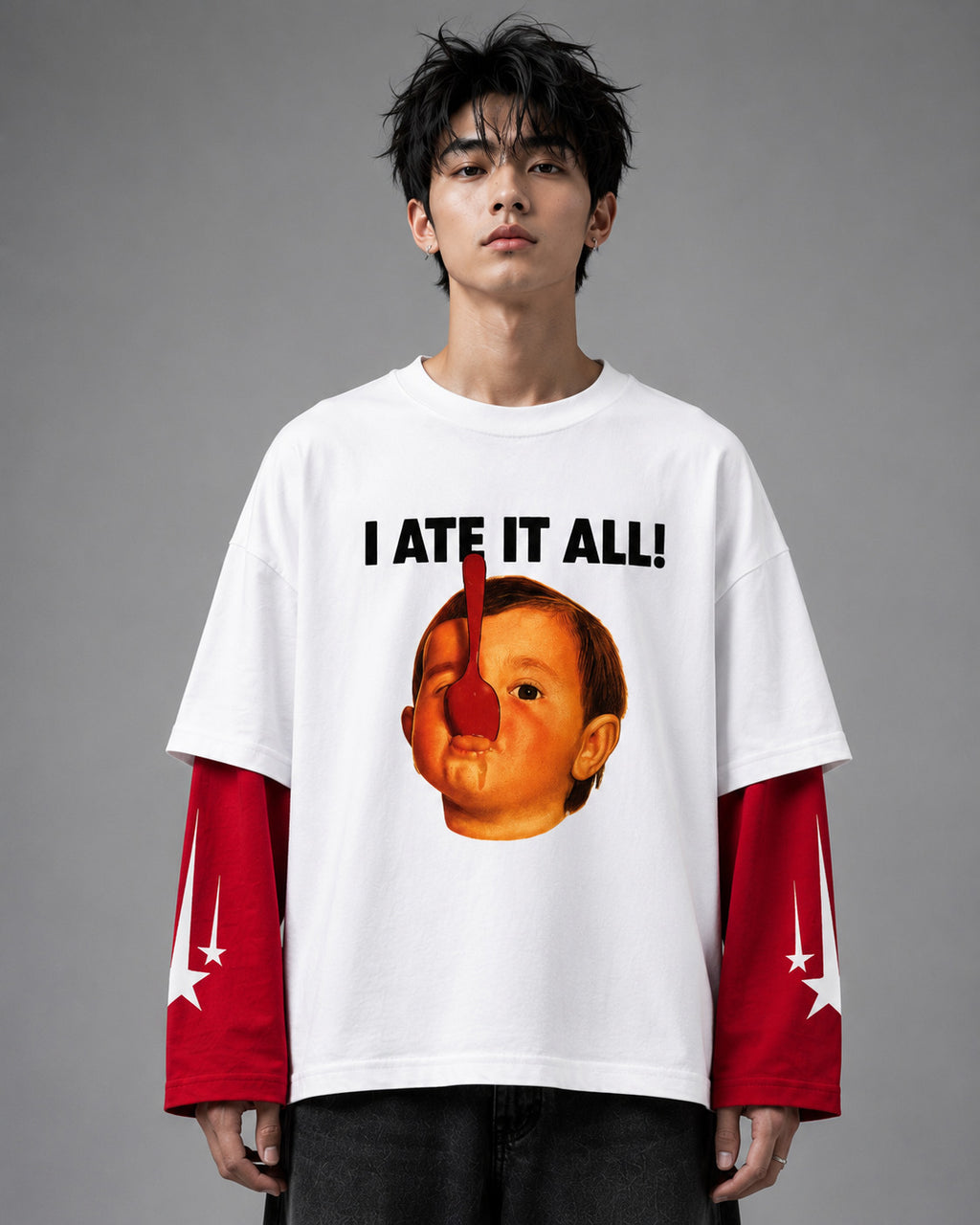 Of The Beast W&R LS Oversized Tee