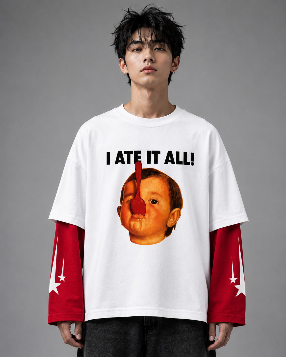 Of The Beast W&R LS Oversized Tee
