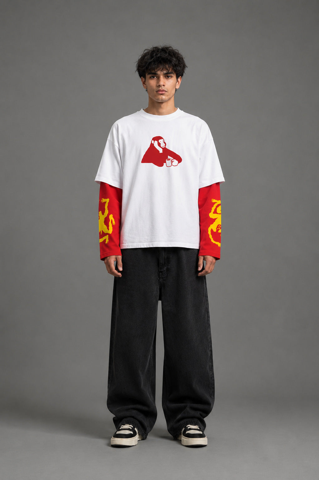 Bored Of Work W&R LS Oversized Tee
