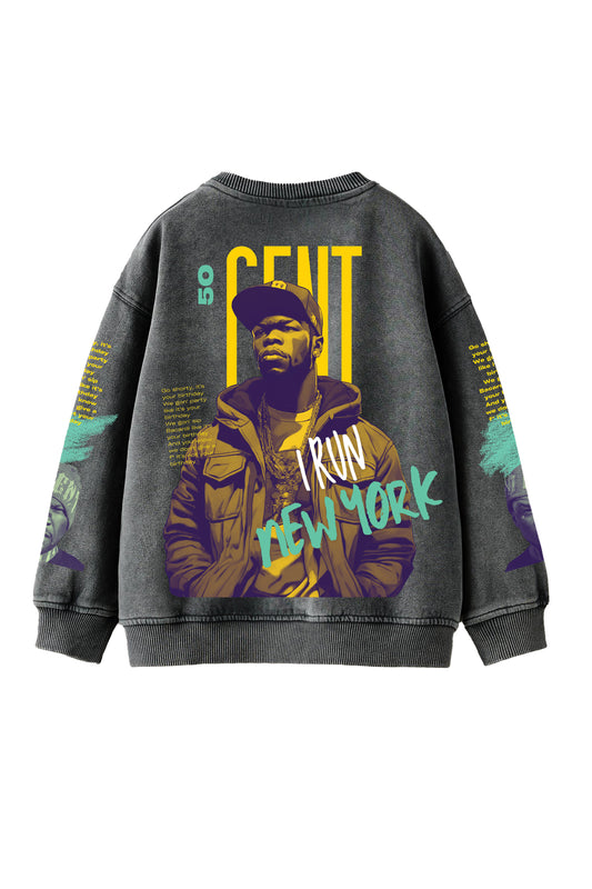 50Cent Designed Oversized Sweatshirt