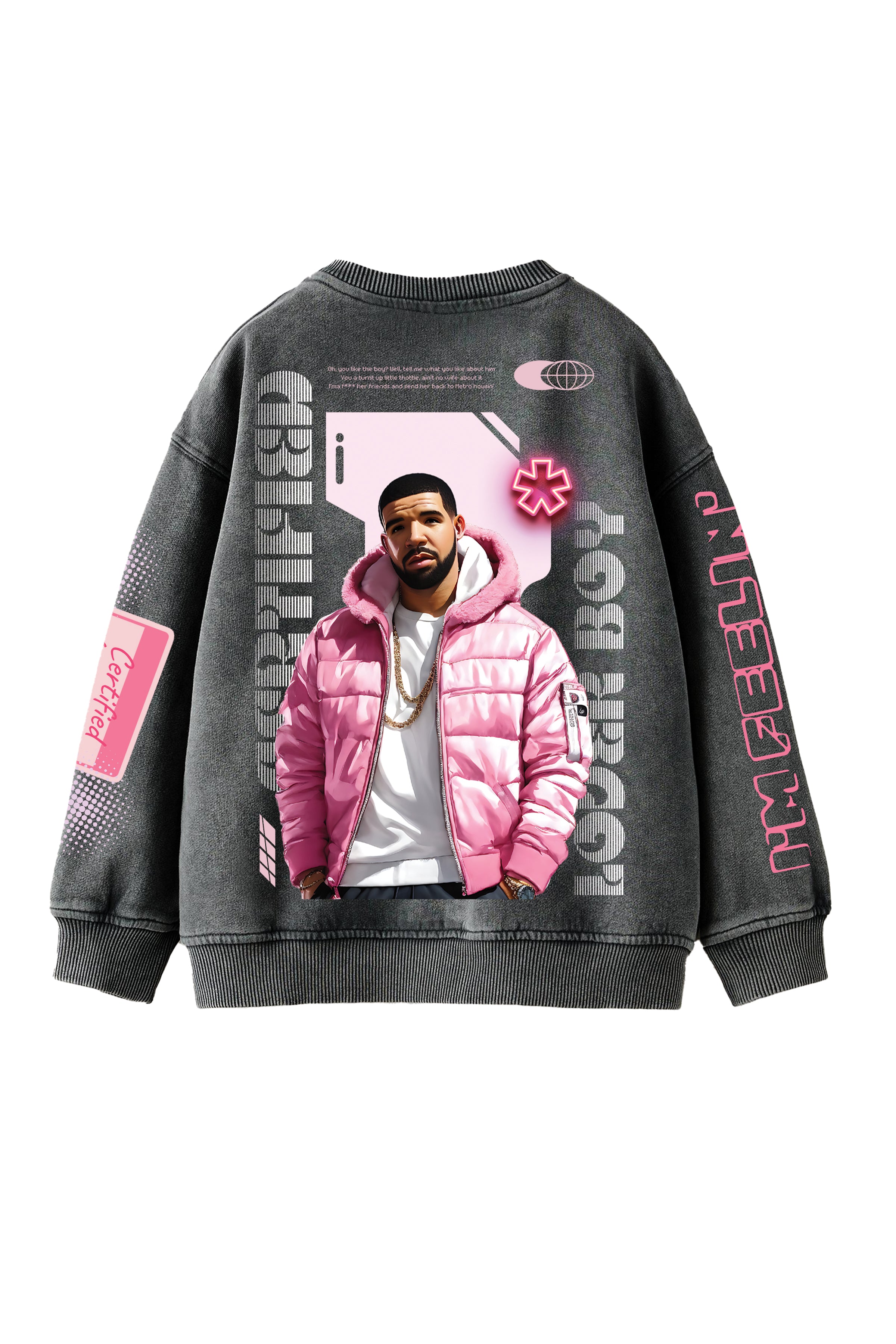Drake Rug Sweater Drake Designed Oversized Sweatshirt – Hauntrex