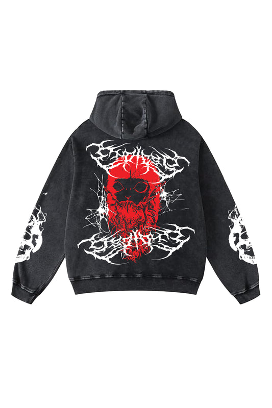 Hellsworm Designed Oversized Hoodie