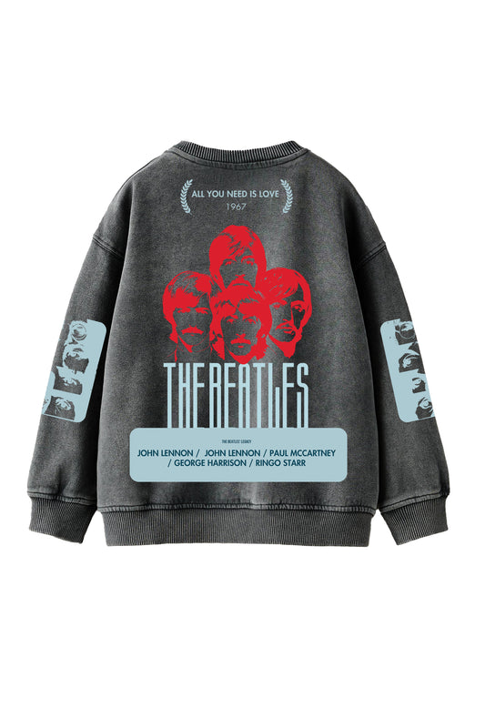 The Beatles Designed Oversized Sweatshirt