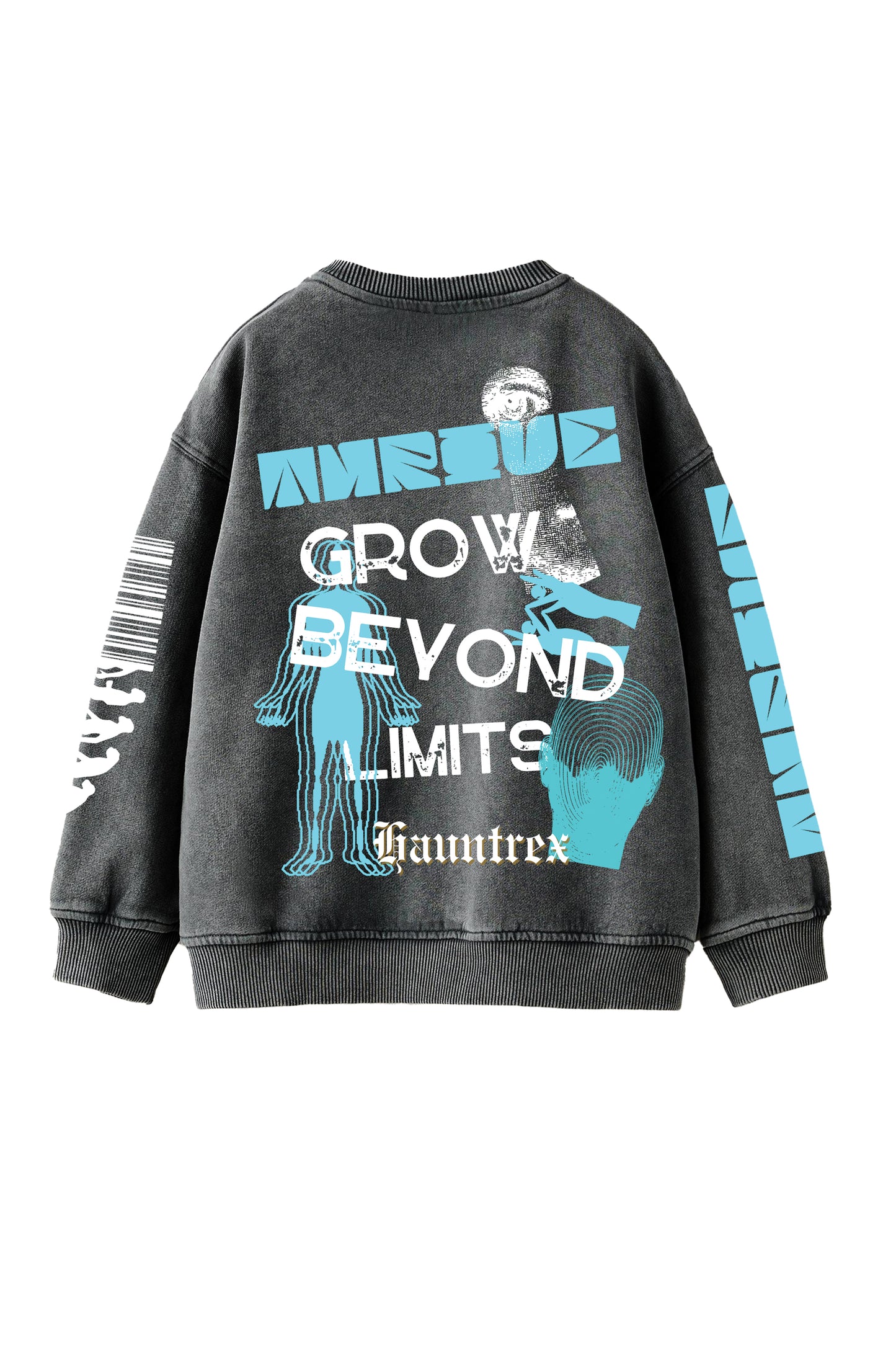 Grow Beyond Limits Designed Oversized Sweatshirt