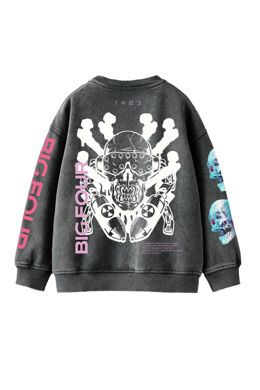 Megadeath Designed Oversized Sweatshirt