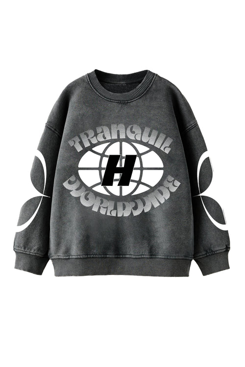 Balance Stillness Through Designed Oversized Sweatshirt