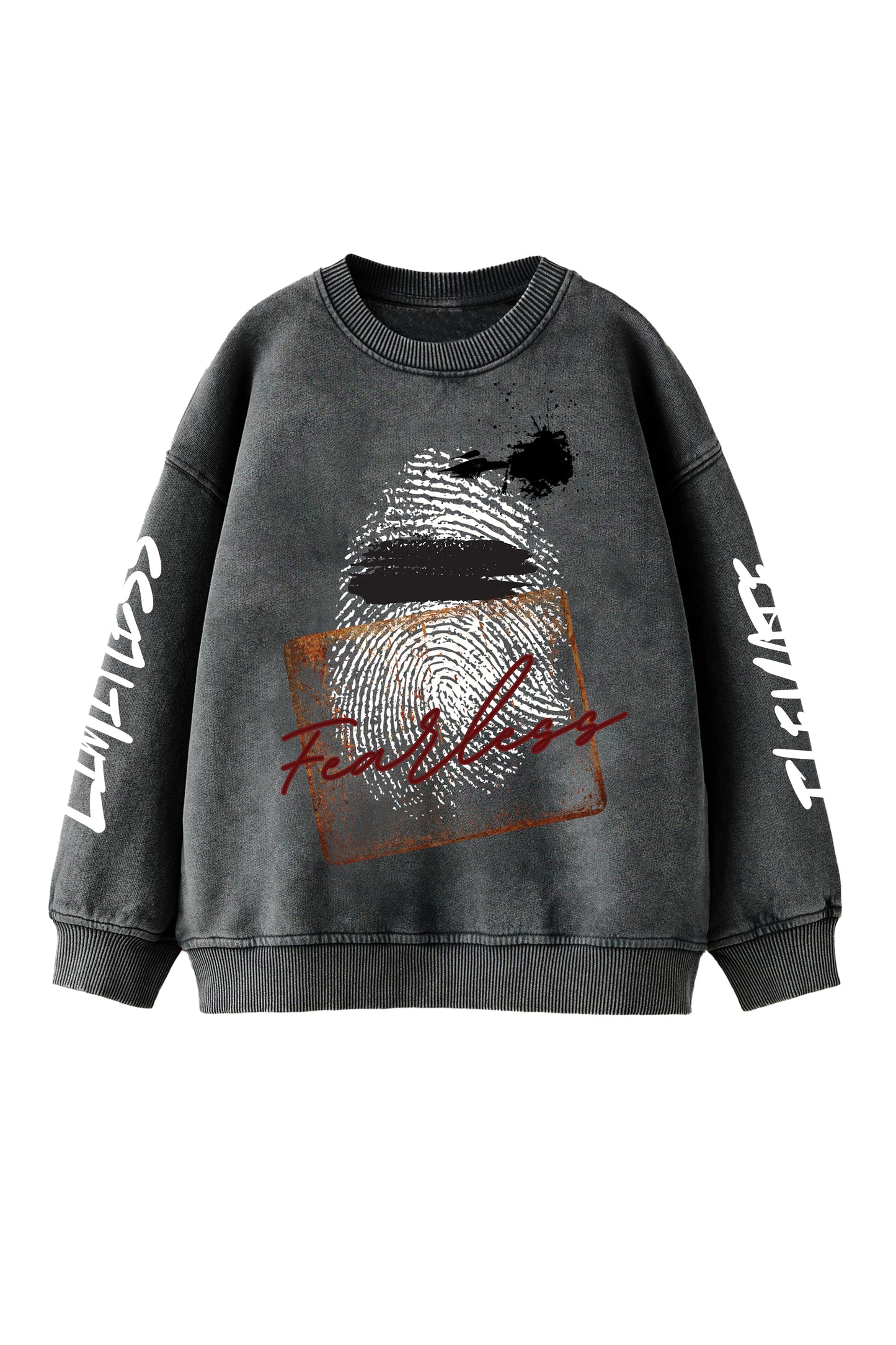 Fearless Designed Oversized Sweatshirt