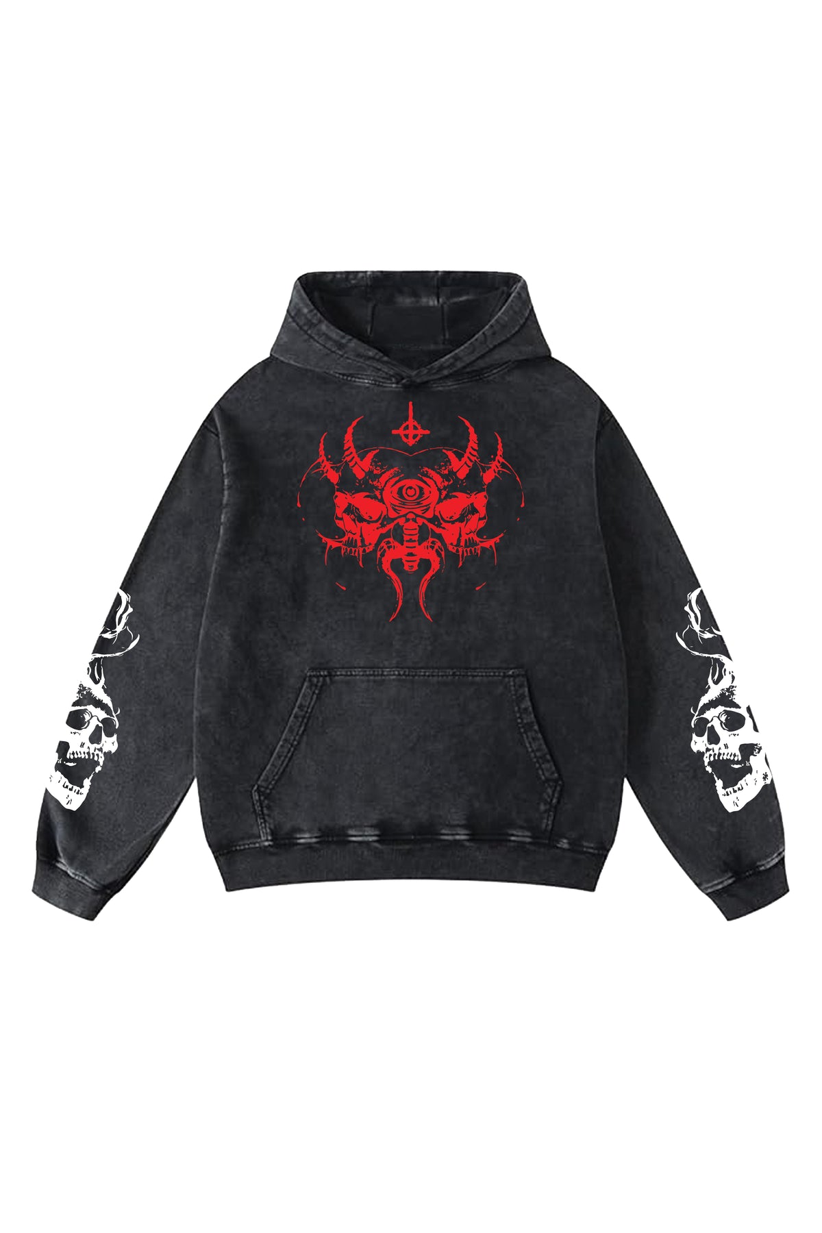 Hellsworm Designed Oversized Hoodie