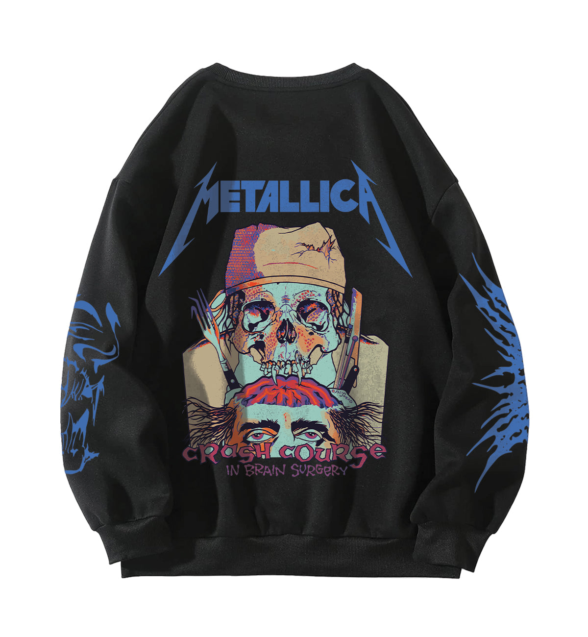 Metallica Designed Oversized Sweatshirt Hauntrex