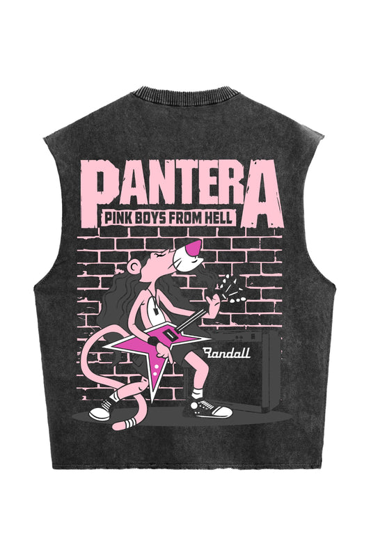 Pantera Designed Vintage Oversized Vest